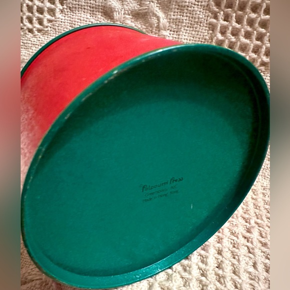 Vtg Christmas 🎄 Coaster Tin 33 Paper Coasters Inside By Potpourri Press… Opened - Picture 10 of 14